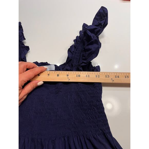 Hill House Home Women's Blue Square Neck The Ellie Nap Dress Size Small - Picture 6 of 10